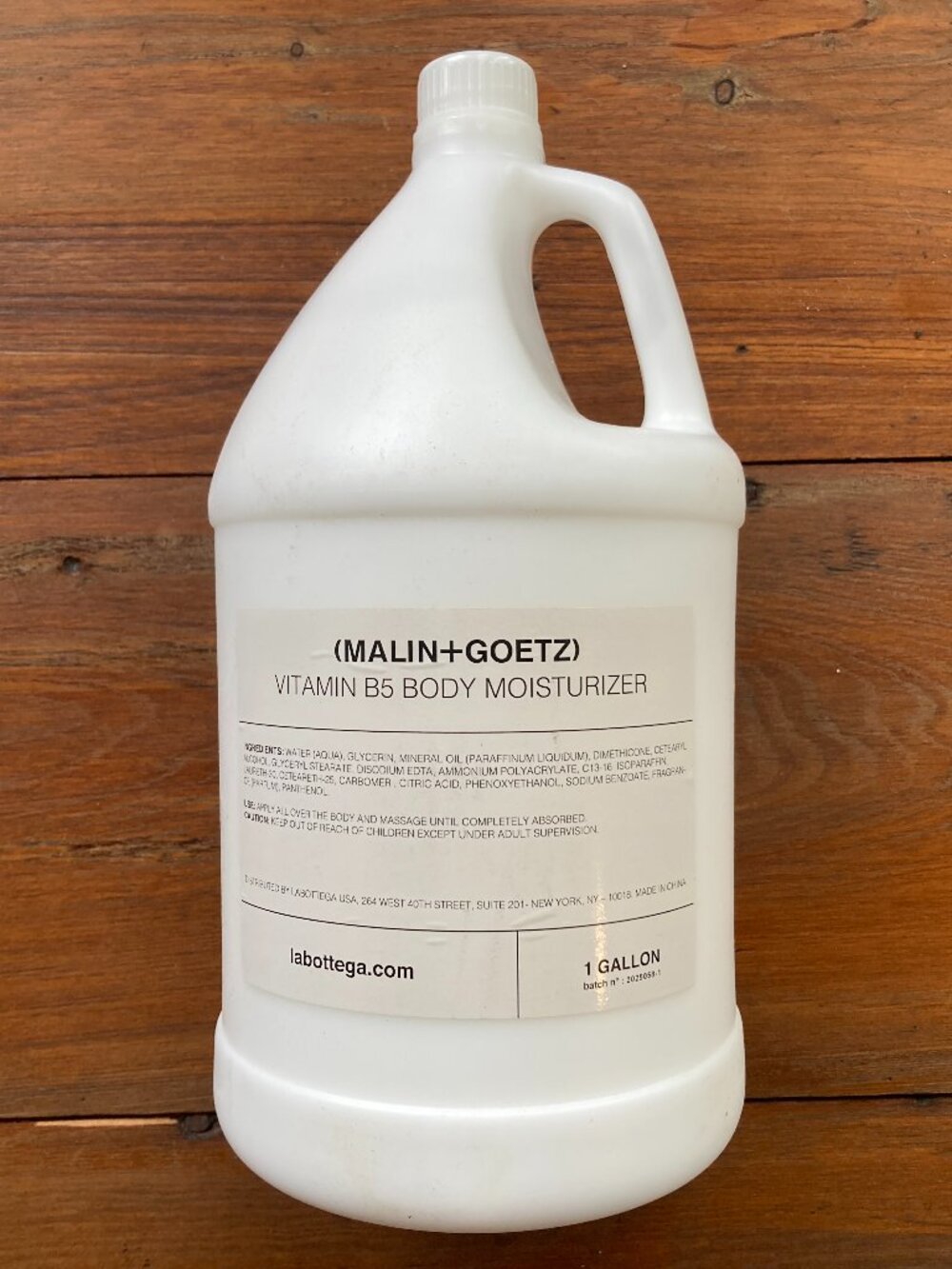 MALIN + GOETZ Vitamin B5 Body Moisturizer - 1 gallon refill w/pump NEW